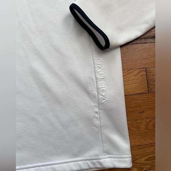 Nautica Men’s White Quarter Zip Pullover - Size XL - Picture 2 of 8